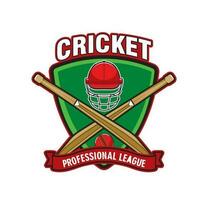 cricket icona con attraversato pipistrelli, casco e palla vettore