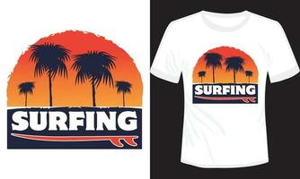 California Malibu spiaggia fare surf avventura maglietta vettore Vintage ▾ illustrazione, maglietta vettore design di tavola da surf con palma albero maglietta