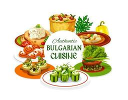 bulgaro cucina carne piatti, la verdura, dolce vettore