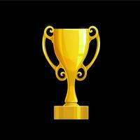 vincitore d'oro tazza, interfaccia icona di gioco ricompensa vettore