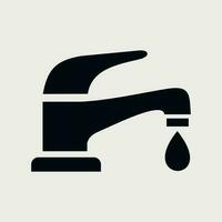 vettore acqua rubinetto icona