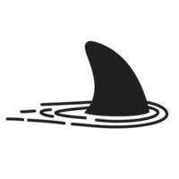 squalo pinna vettore icona logo delfino personaggio illustrazione simbolo grafico