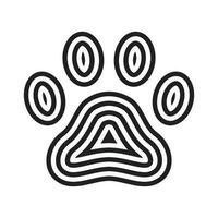 cane zampa vettore orma icona logo grafico simbolo cartone animato illustrazione francese bulldog orso gatto