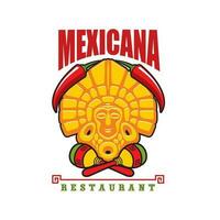 messicano ristorante icona, bar vettore emblema