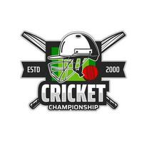 cricket gioco sport torneo retrò vettore icona