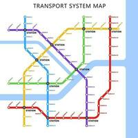 la metropolitana metropolitana, metropolitana, autobus trasporto città carta geografica vettore