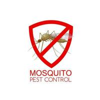 zanzara vettore cartello con peste controllo insetto