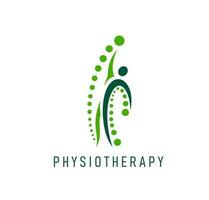 fisioterapia medico la pratica, corpo massaggio icona vettore