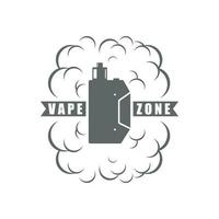 Vape o sigaretta elettronica logo modello vettore