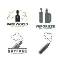 Vape o sigaretta elettronica logo modello vettore