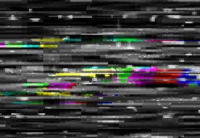 problema tecnico digitale colore distorsione, linea, pixel rumore vettore
