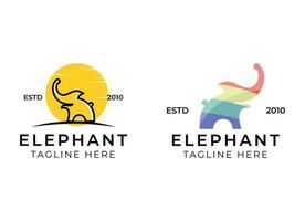 elefante logo design. moderno elefante logo vettore