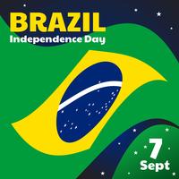Vettore del giorno dell'indipendenza del Brasile