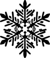 fiocco di neve, minimalista e semplice silhouette - vettore illustrazione