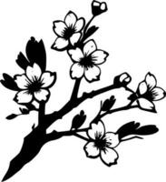ciliegia fiorire - minimalista e piatto logo - vettore illustrazione