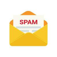 spam e-mail piatto design arte vettore