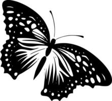la farfalla, nero e bianca vettore illustrazione