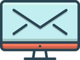 colore icona per mailing vettore
