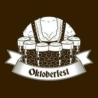 oktoberfest birra isolato vettore