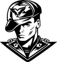 militare, minimalista e semplice silhouette - vettore illustrazione