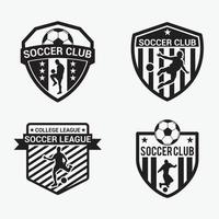 modello di vettore di progettazione di logo distintivo di calcio