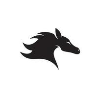icona di vettore del modello di logo di cavallo