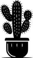 cactus - minimalista e piatto logo - vettore illustrazione