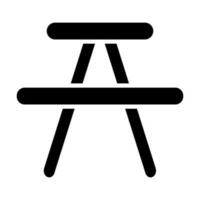 picnic tavolo icona design vettore