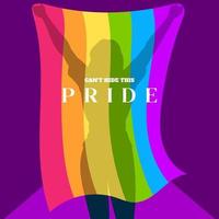 lgbt poster design gay pride lgbtq ad divercity concept vettore