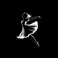 danza, minimalista e semplice silhouette - vettore illustrazione