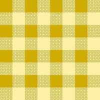 giallo tono di percalle modello. per plaid, tovaglia, vestire, camicia, vestire, carta, biancheria da letto, lenzuolo, trapunta, e tessile. vettore senza soluzione di continuità design. concetto di abbraccio, cowboy, nazione, cucina, ristorante