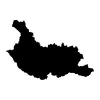 kustendil Provincia carta geografica, Provincia di Bulgaria. vettore illustrazione.