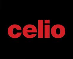 celio marca Abiti logo simbolo nome rosso design moda vettore illustrazione con nero sfondo