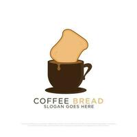 caffè e pane negozio logo design ispirazione, migliore per cibo e bevande bar o ristorante logo vettore