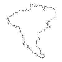 ungheni quartiere carta geografica, Provincia di moldova. vettore illustrazione.