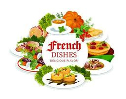 Francia cucina vettore francese cibo, il giro telaio