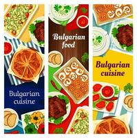 bulgaro cibo vettore Bulgaria cucina banner impostato
