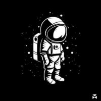 astronauta - minimalista e piatto logo - vettore illustrazione