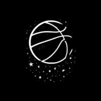 pallacanestro - minimalista e piatto logo - vettore illustrazione