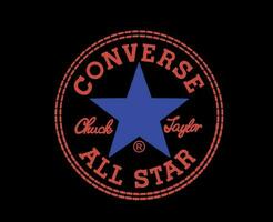 conversare tutti stella logo scarpe marca simbolo design vettore illustrazione con nero sfondo