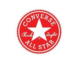 conversare tutti stella marca scarpe logo rosso simbolo design vettore illustrazione