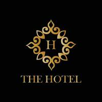 il Hotel logo design di h. il Hotel vettore