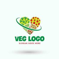 design del logo vegetale vettore