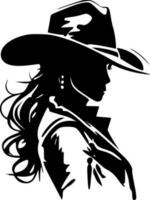 cowgirl - alto qualità vettore logo - vettore illustrazione ideale per maglietta grafico