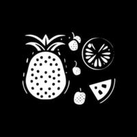 frutta, minimalista e semplice silhouette - vettore illustrazione