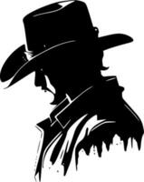 cowboy, minimalista e semplice silhouette - vettore illustrazione