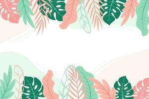 estate sfondo vettore design con tropicale le foglie