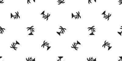 palma albero senza soluzione di continuità modello vettore Noce di cocco albero isola spiaggia estate tropicale piastrella sfondo sciarpa isolato ripetere sfondo illustrazione