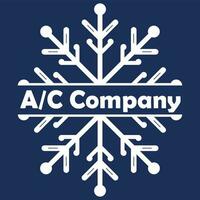 aria condizionata servizio. Perfetto logo con fiocco di neve per aria condizionata azienda. AC servizio logo. vettore