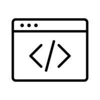 icona di vettore di programmazione